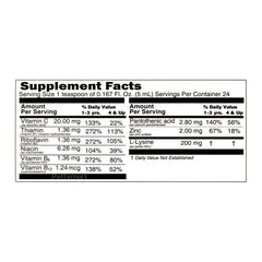 Ingredients and vitamins included in Komilón syrup