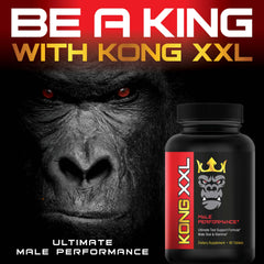 Graphic illustrating enhanced performance and size with Kong XXL