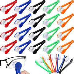 Konohan 40-piece mini glasses cleaner brushes set in blue and green colors