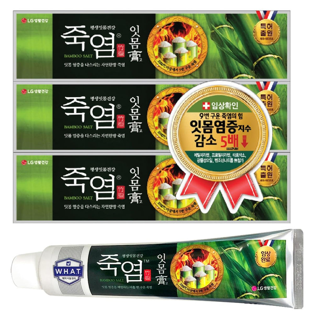 Itmomgo Korean Bamboo Salt toothpaste packaging and tube