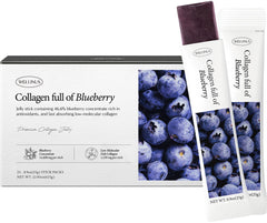 Korean marine collagen jelly sticks – Blueberry flavor package