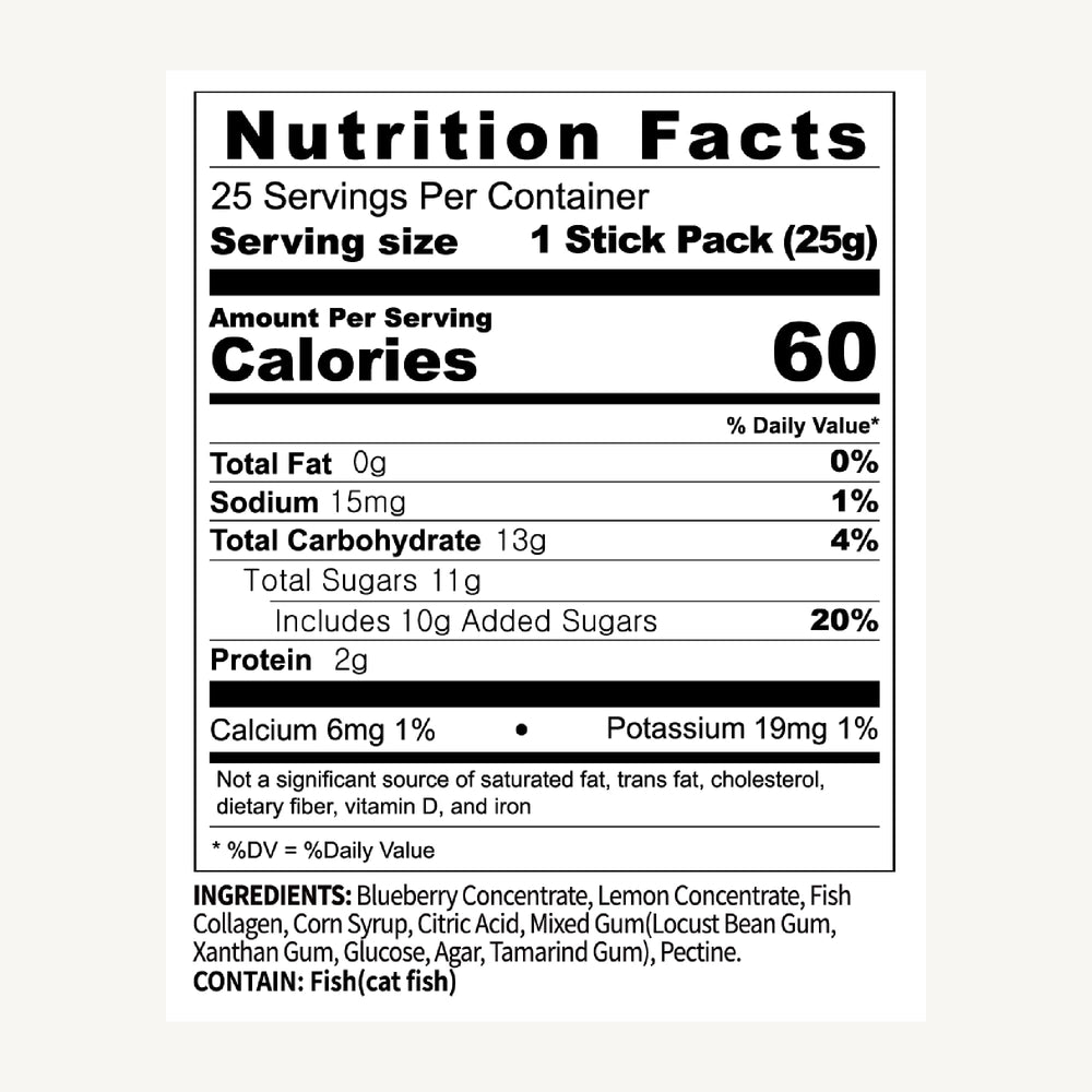 Box of Korean collagen jelly sticks for hair and nails