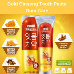 Back view of three 140g toothpaste tubes in bulk pack