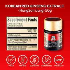 50g jar of Korean Red Ginseng Paste with clear label