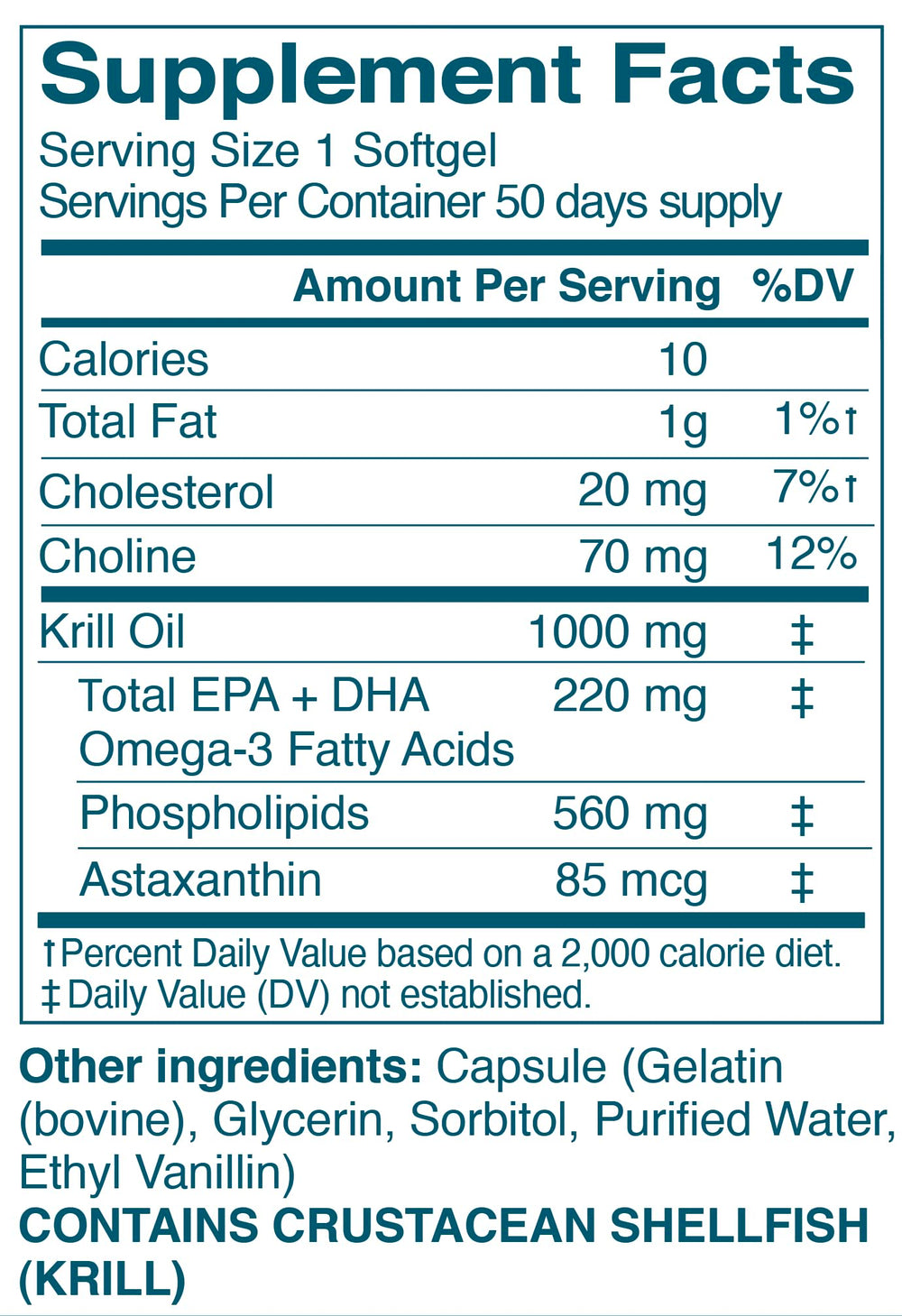 Close-up of concentrated phospholipid formulation showing 560mg phospholipids
