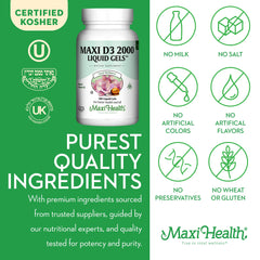 Kosher certified OU UK Vitamin D3 2000IU image