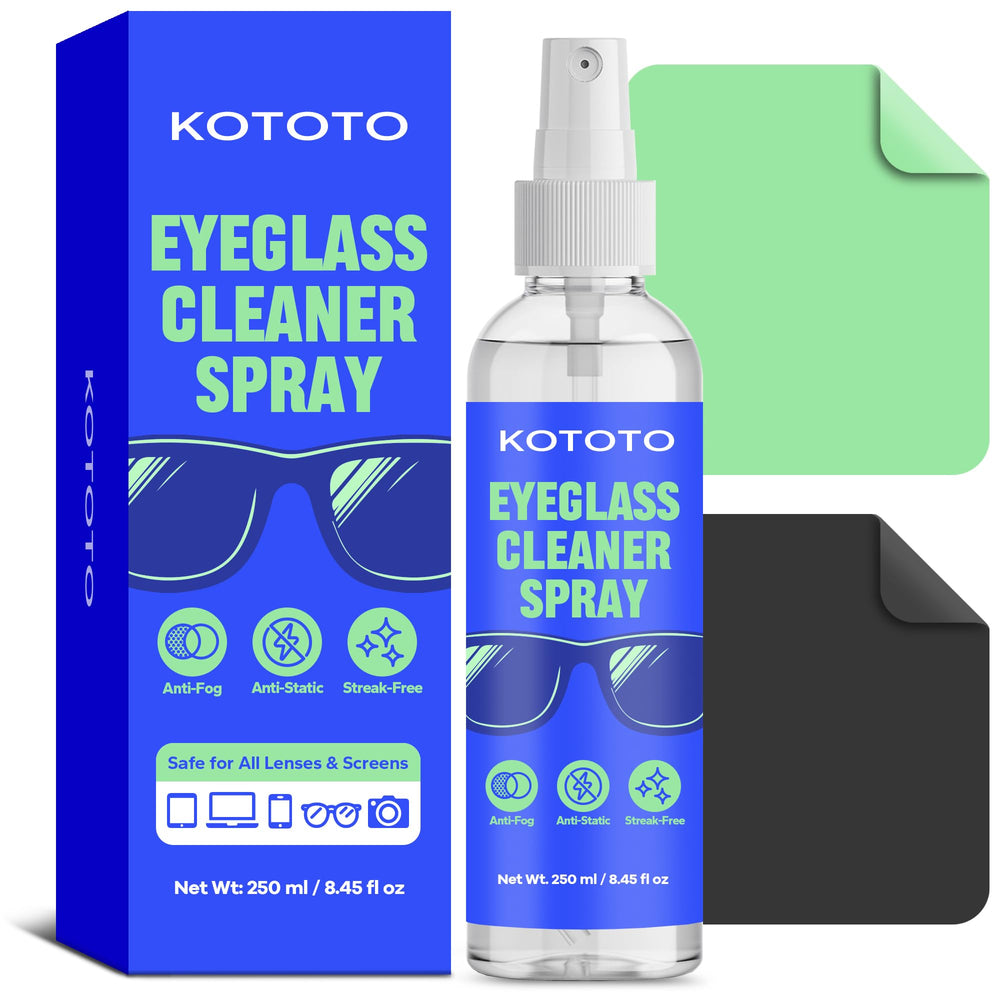 Kototo Eyeglass Cleaner Spray bottle with aloe and vitamin E