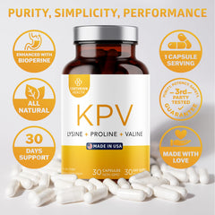 Packaging box and bottle of Centurion Labs KPV supplement