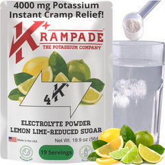 Krampade Electrolytes Powder bottle with label