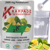 Krampade electrolytes powder bottle for quick hydration and cramp support.