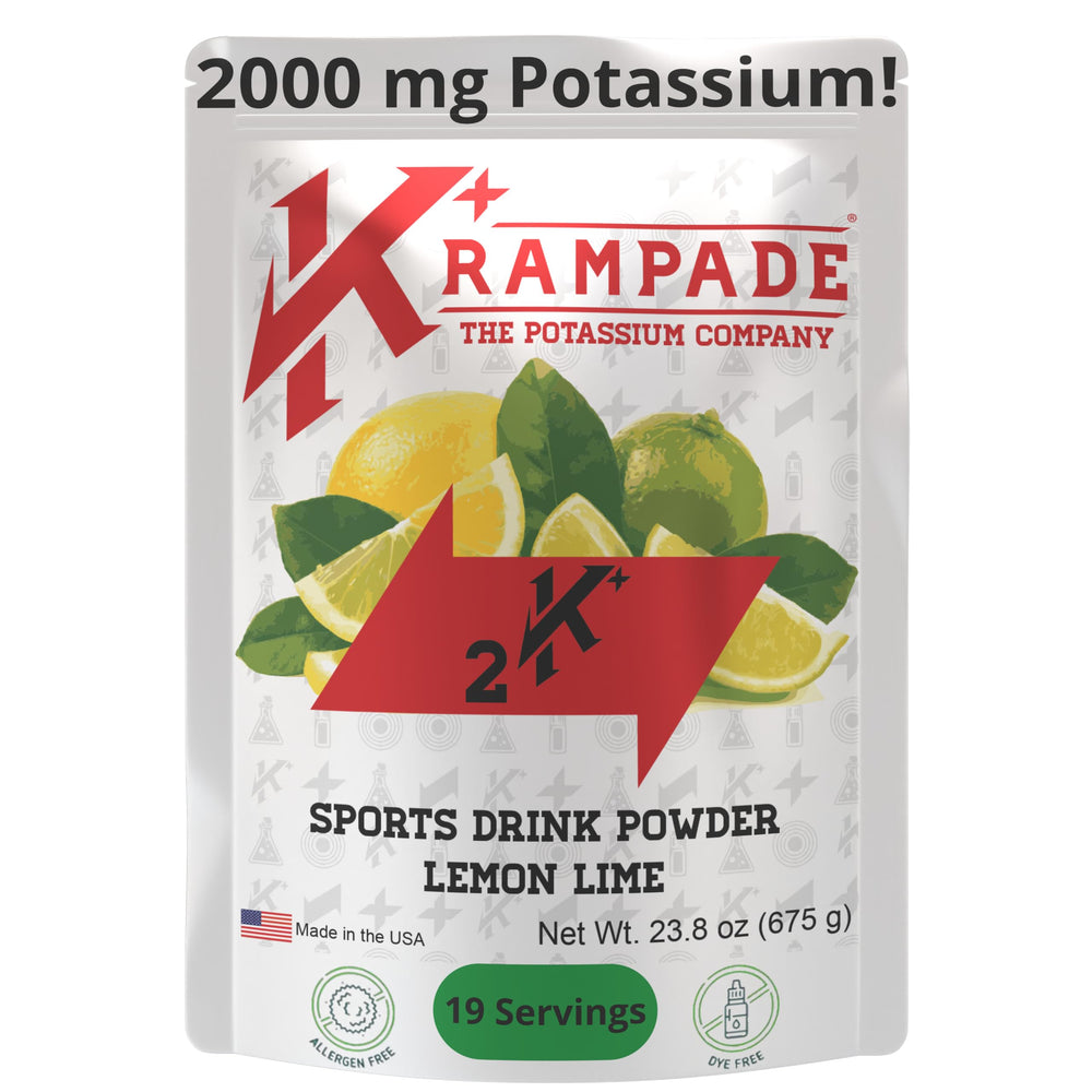 Krampade lemon-lime packet pour supports quick hydration during workouts