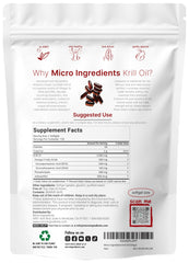 Pouch of Micro Ingredients krill oil with 240 softgels