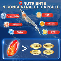 Small, easy-to-swallow krill oil softgels