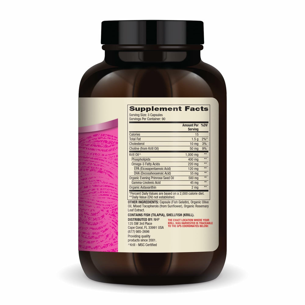 Krill oil for Women highlighting EPA and DHA benefits