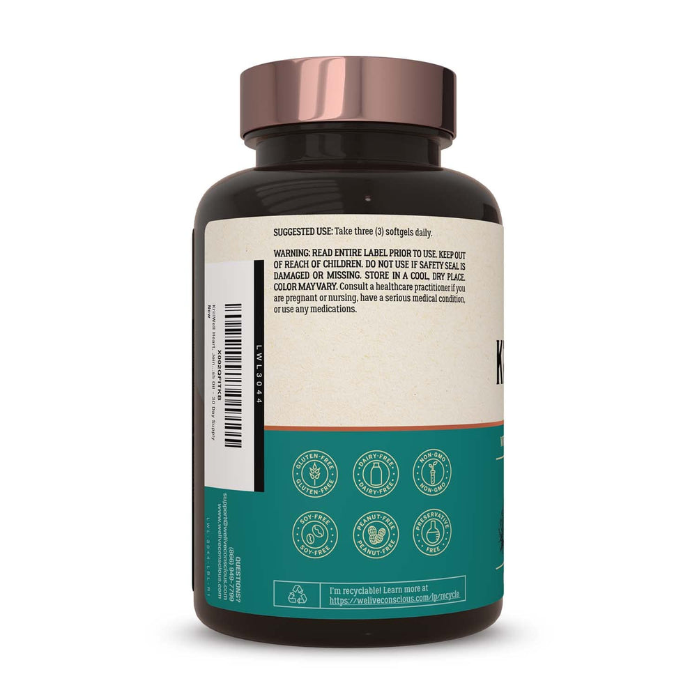 Capsules of KrillWell promoting joint health