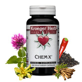 Kroeger Herb Chem X Daily Detox and Cleansing Formula with Red Clover, Yellow Dock, and Paprika