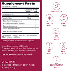 Certification icons showing Soy Free, Vegan, Gluten Free