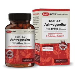 DailyNutra KSM-66 Ashwagandha 600mg bottle front view
