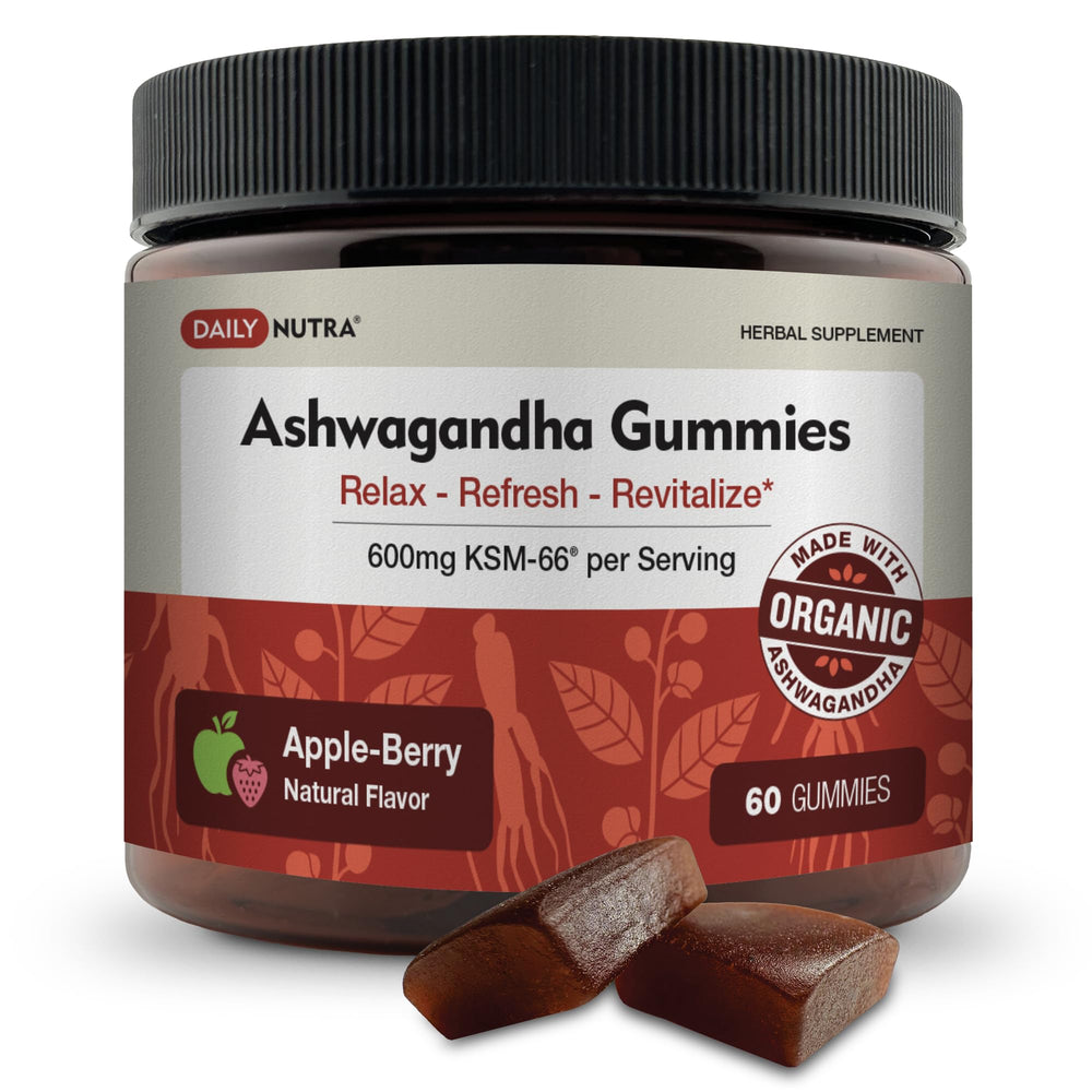 KSM-66 Ashwagandha Gummies packaging 60-count bottle