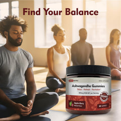 Serving shot of KSM-66 Ashwagandha Gummies being poured