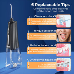 KUEIOX water flosser with six jet tips