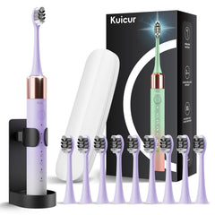 Purple Kuicur Sonic Electric Toothbrush for adults and kids