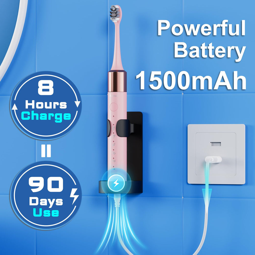 Kuicur Sonic Electric Toothbrush being used by both child and adult