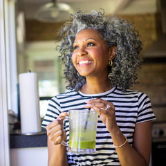 Broccoli and barley grass in Kuli Kuli Green Power