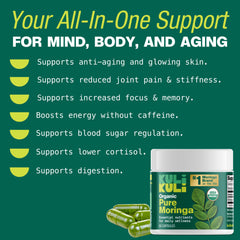 Energy-boost illustration for moringa capsules
