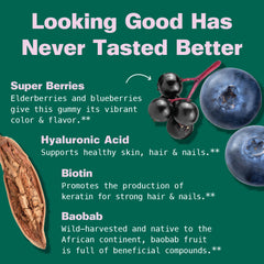 Close-up of Green Apple flavor gummies