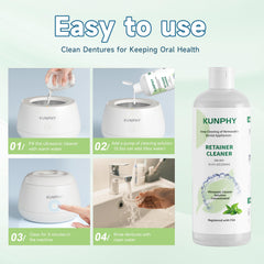 Mint-scented KUNPHY cleaner bottle design