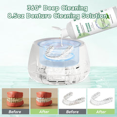 Liquid cleaner being added to water in ultrasonic cleaner