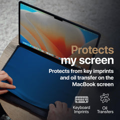 Tablet screen cleaned with microfiber cloth