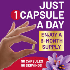 Bright mood and energy concept with saffron supplement imagery
