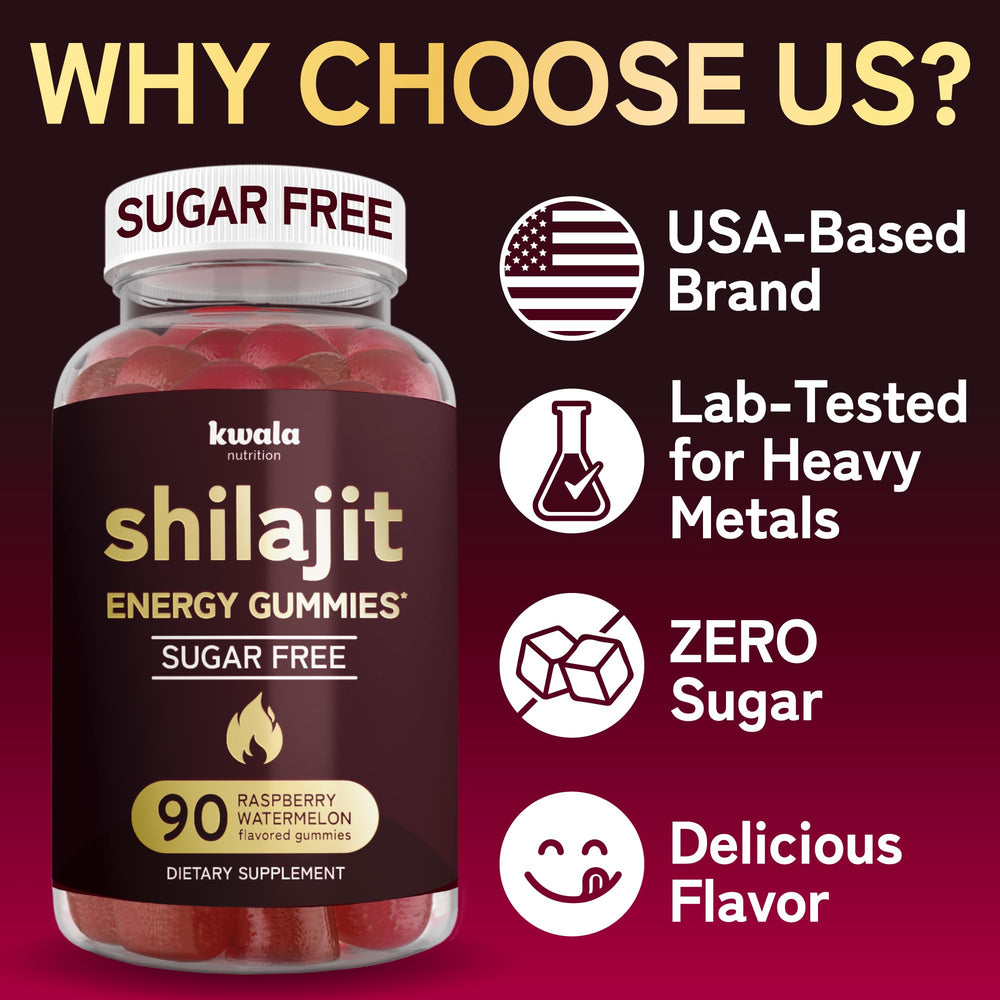 Himalayan-origin Shilajit Gummies ingredients label