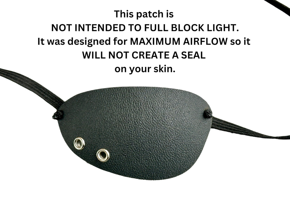 Side view showing 3D no-pressure design and eye clearance