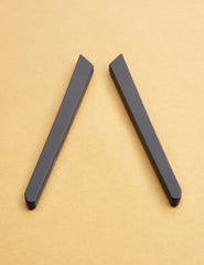 Designed for sunglasses and eyeglasses with slide-in nose bridge mounts