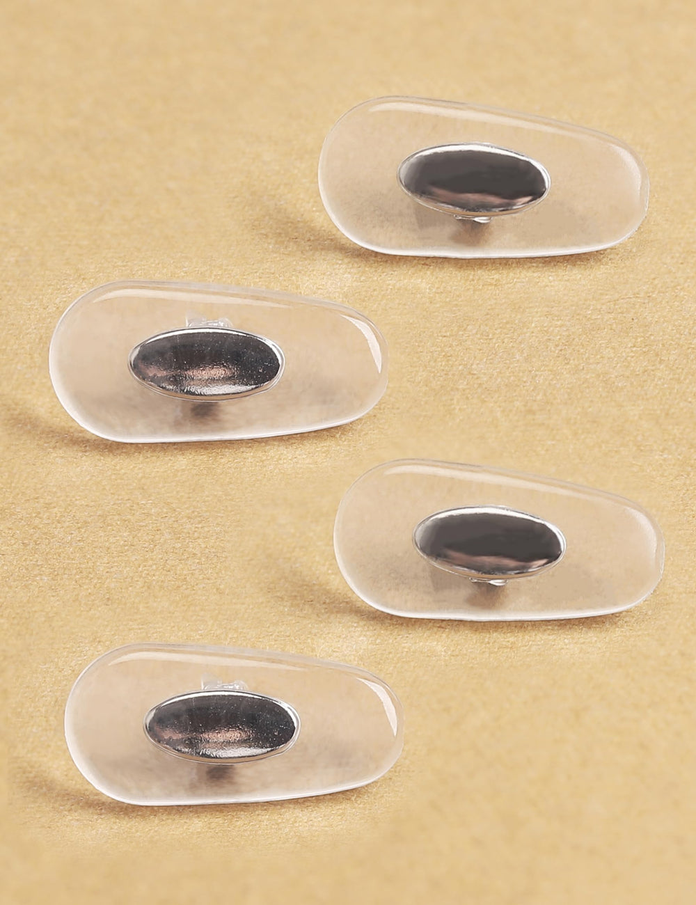 Non-slip textured silicone nose piece providing secure grip