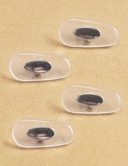 Non-slip textured silicone nose piece providing secure grip