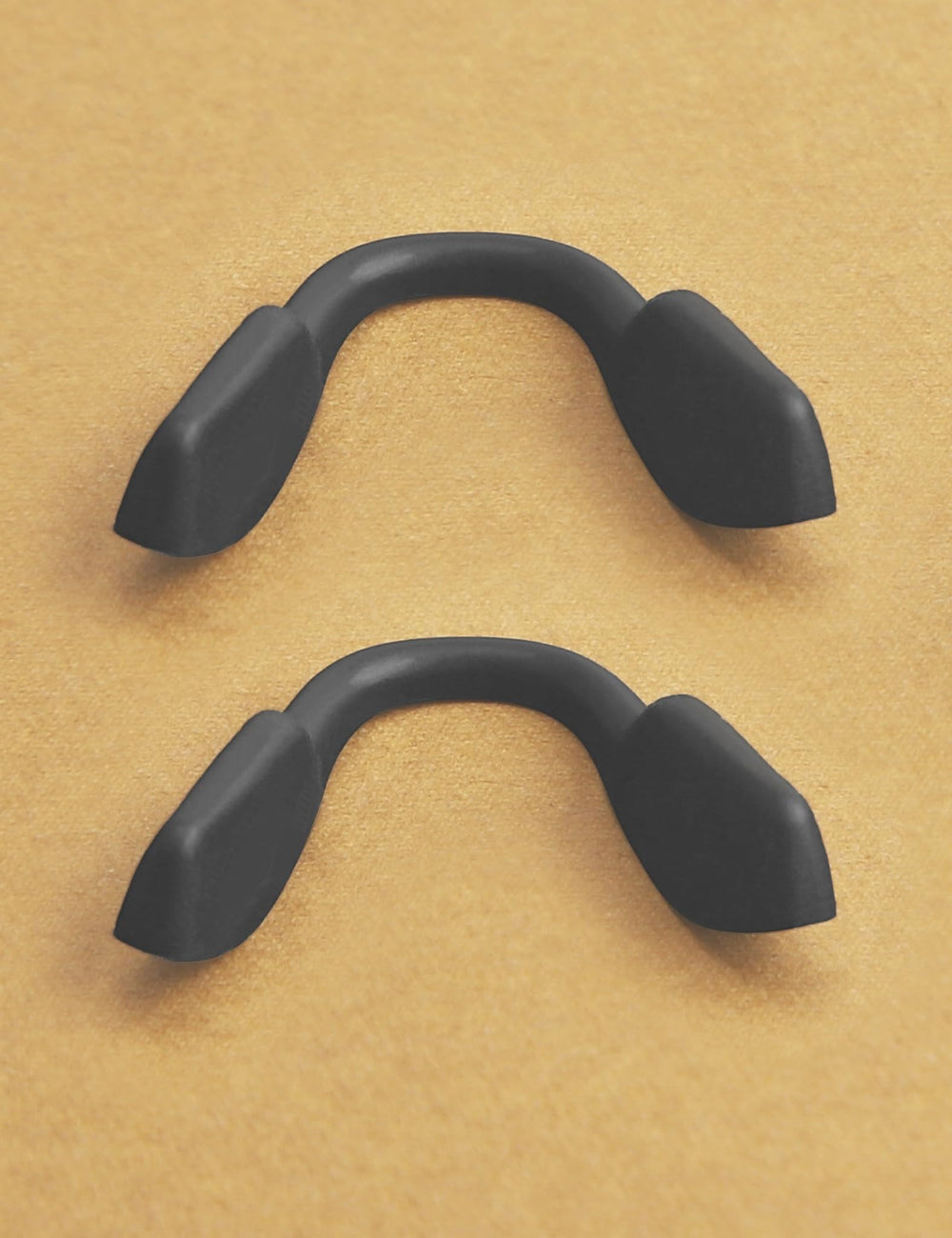 Close-up of Kygear silicone nose cushion on sunglasses nose bridge