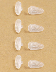 Easy slip-on installation on eyewear nose bridge