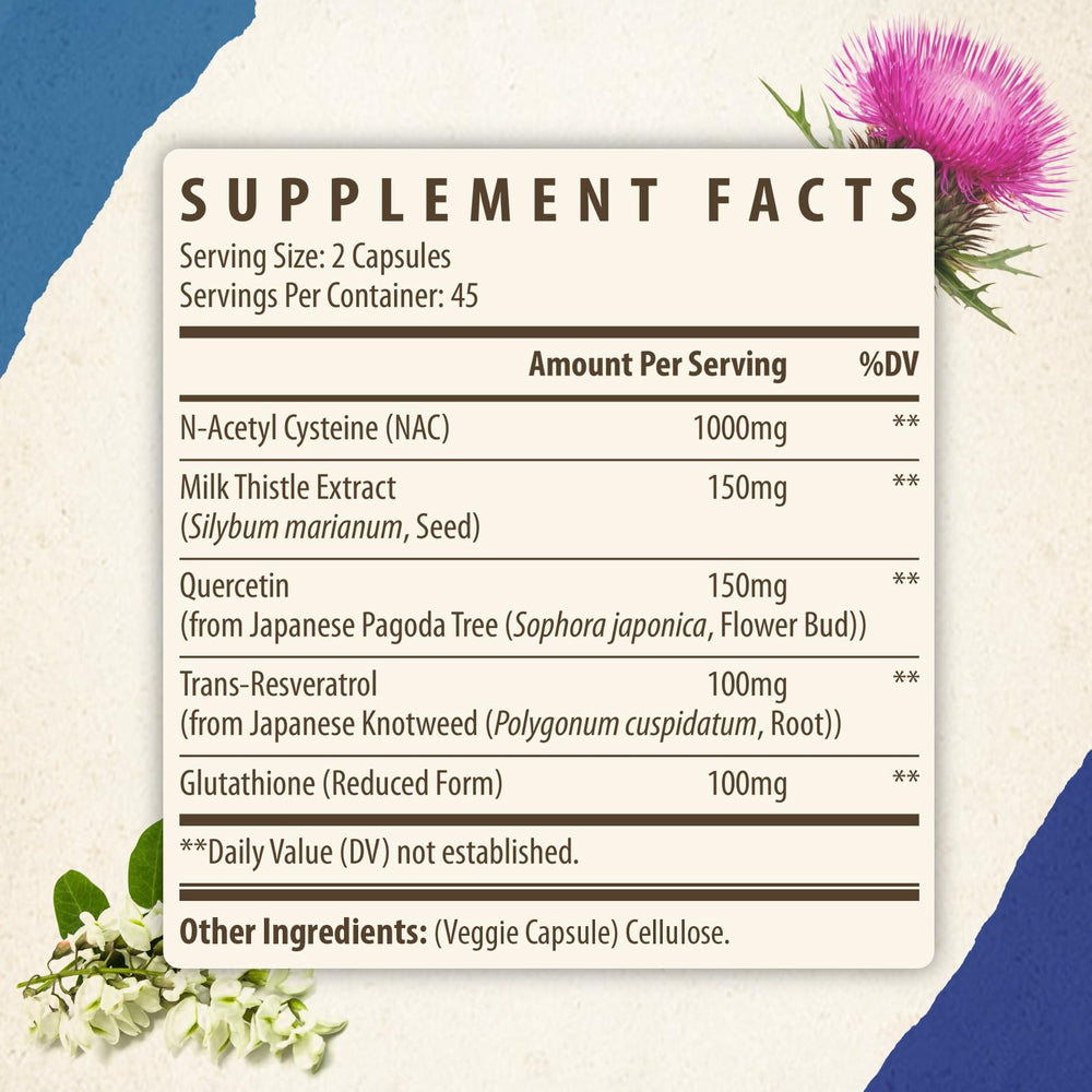 NAC 1000mg supplement packaging and bottle