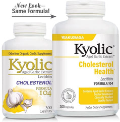 Two-pack Kyolic 104 box with bottle and capsules