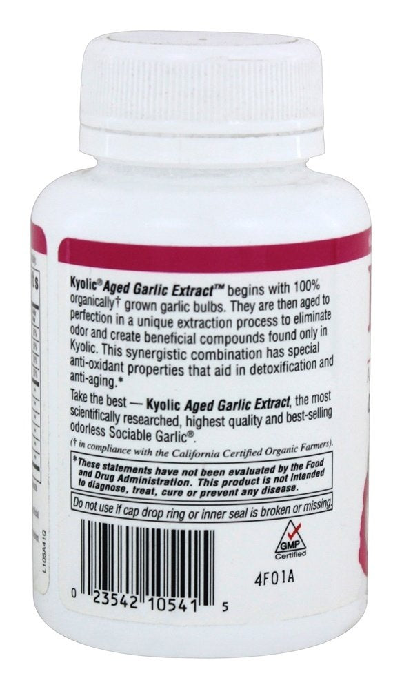 Graphic showing Green Tea, Milk Thistle and Grape Seed antioxidants for Kyolic Formula 105