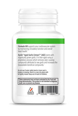 Kyolic Formula 100 bottle with odorless aged garlic extract capsules