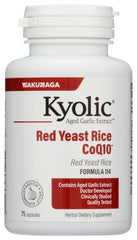 Kyolic Formula 114 Aged Garlic Extract with Red Yeast Rice and CoQ10 - 75 Capsules