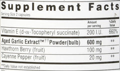 Kyolic Aged Garlic Extract Healthy Heart Formula 106 bottle – side view with label