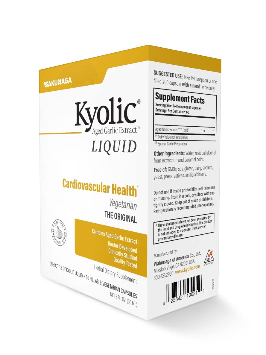 Cardiovascular health support from Kyolic aged garlic extract