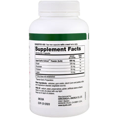 Kyolic Garlic with Enzyme capsules closeup emphasizing enzyme blend for digestion support