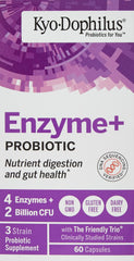 Kyolic Kyo-Dophilus Enzymes Probiotic bottle front view